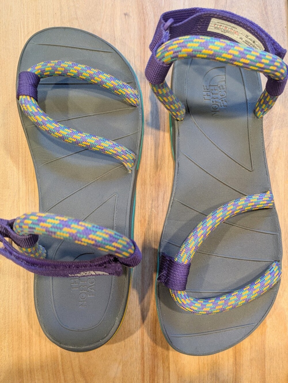 The North Face Skeena Purple & Teal Rope Straps Summer/Water Sandles Size 8